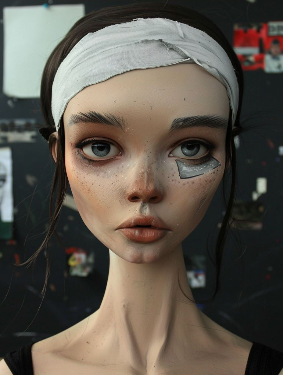 Hyper-Realistic Folded Paper Portrait