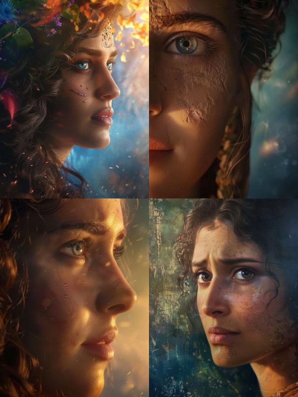 Ethereal Forest Spirit Portrait