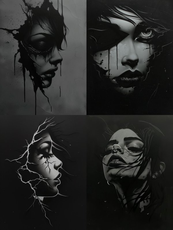 Ink Shadow Melancholy
