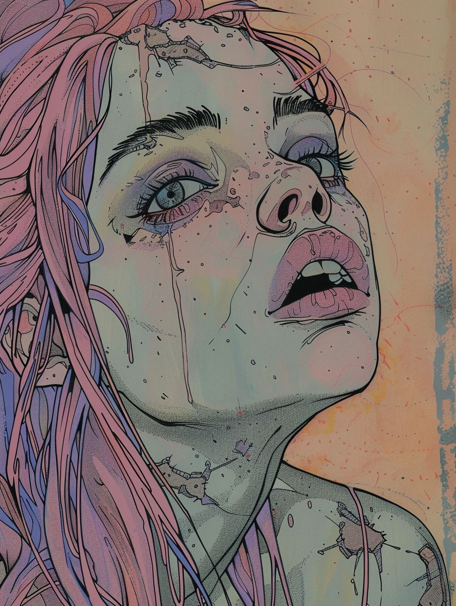 Ethereal Rain Drenched Portrait