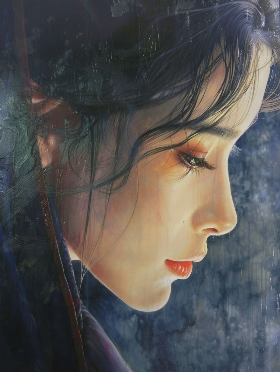 Ethereal Gaze Through Mist