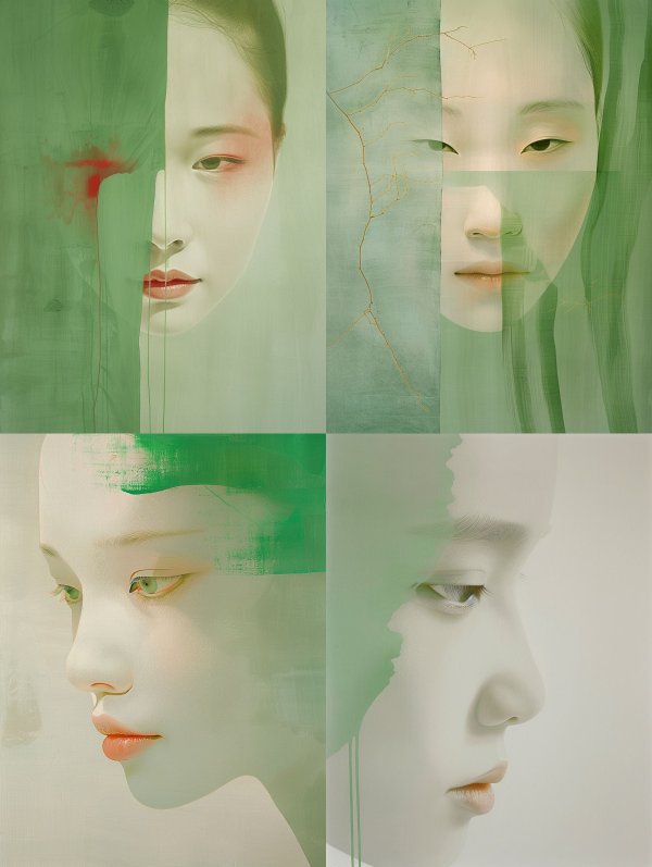 Emerald Veil Portrait