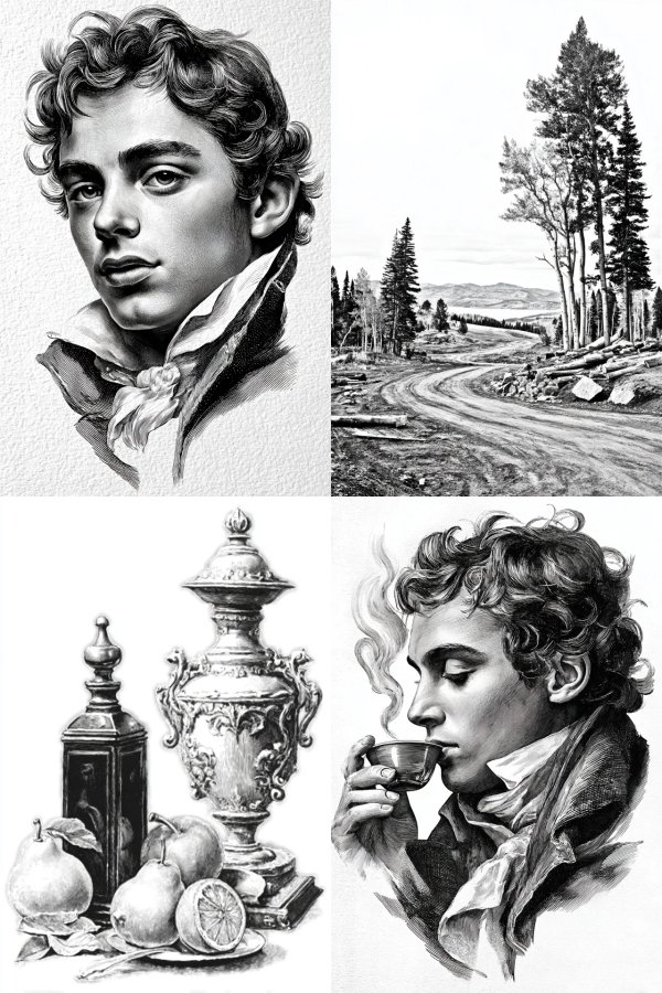 Classic Ink Portrait