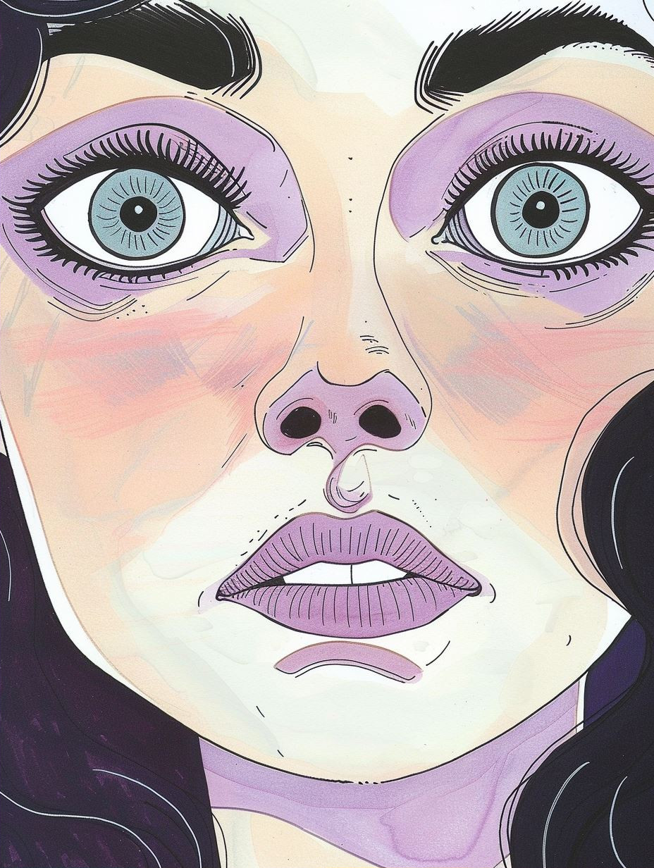 Neon Pastel Pop Art Portrait
