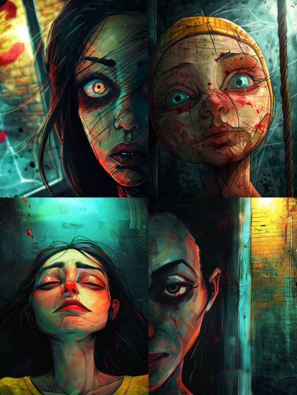 Fractured Gaze of Despair