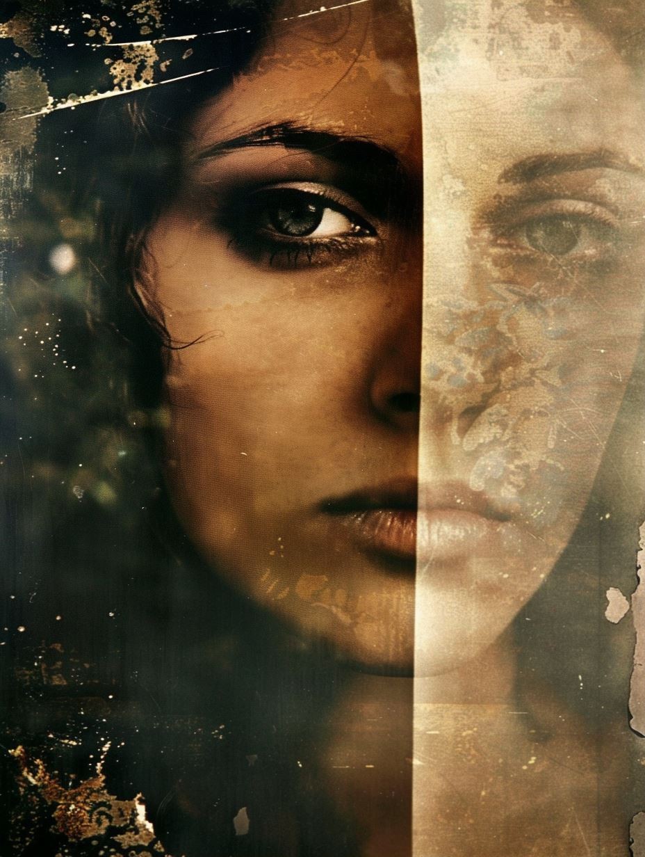 Vintage Ethereal Grunge Portrait - Image 1