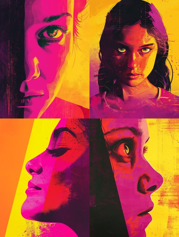 Neon Pop Art Portrait