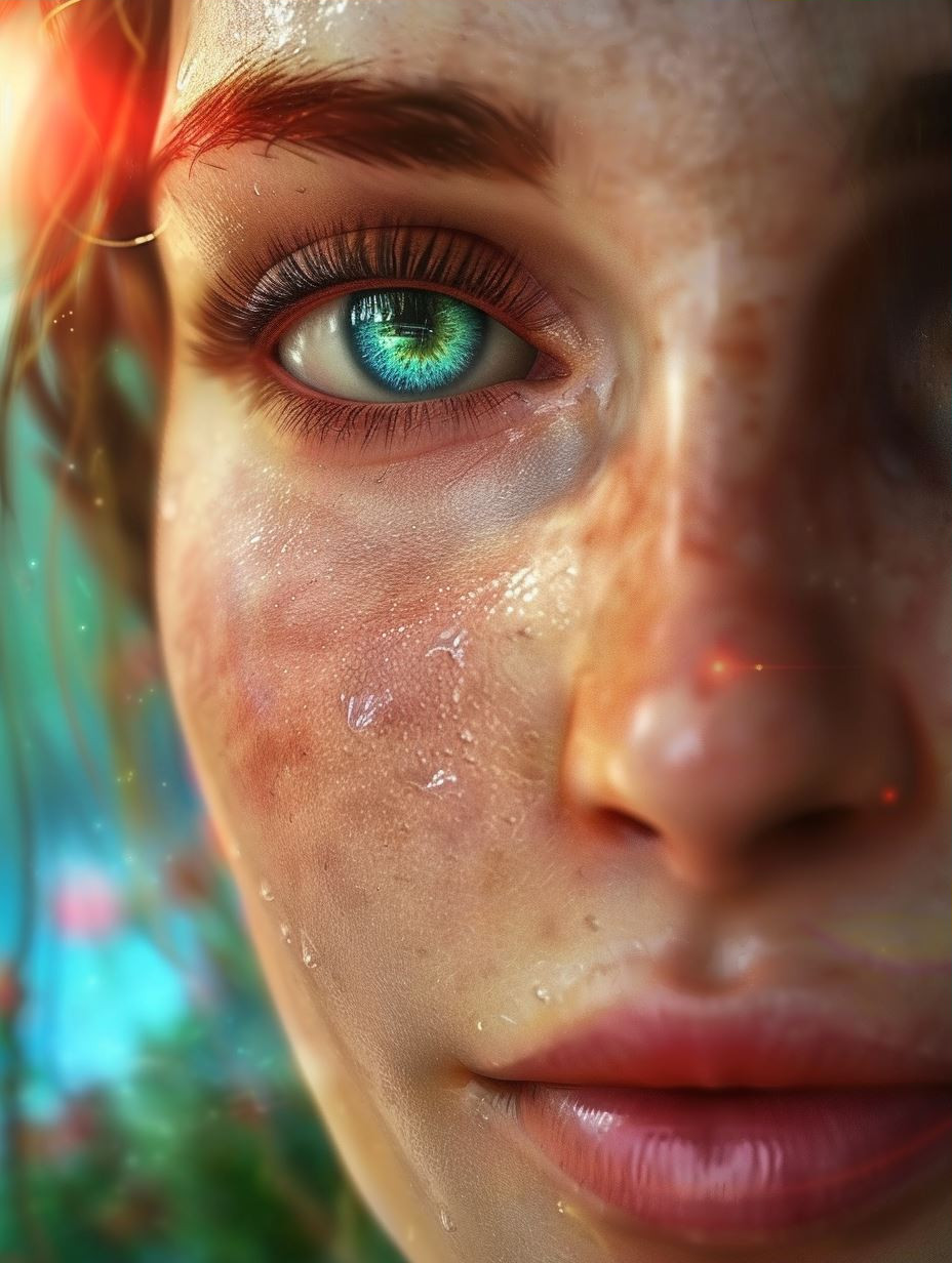 Sun-Drenched Ethereal Portrait