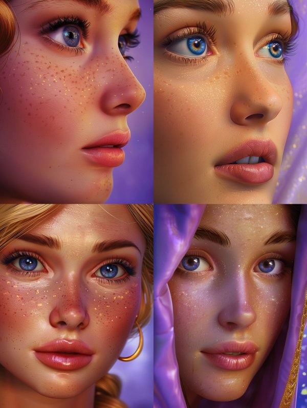 Golden Dust Ethereal Portrait