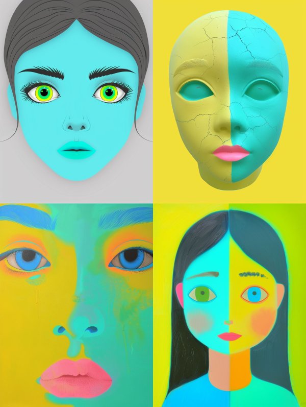 Cyan Neon Vision