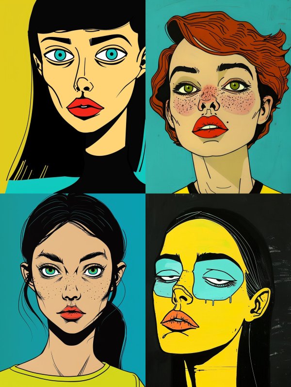 Bold Pop Art Portraiture