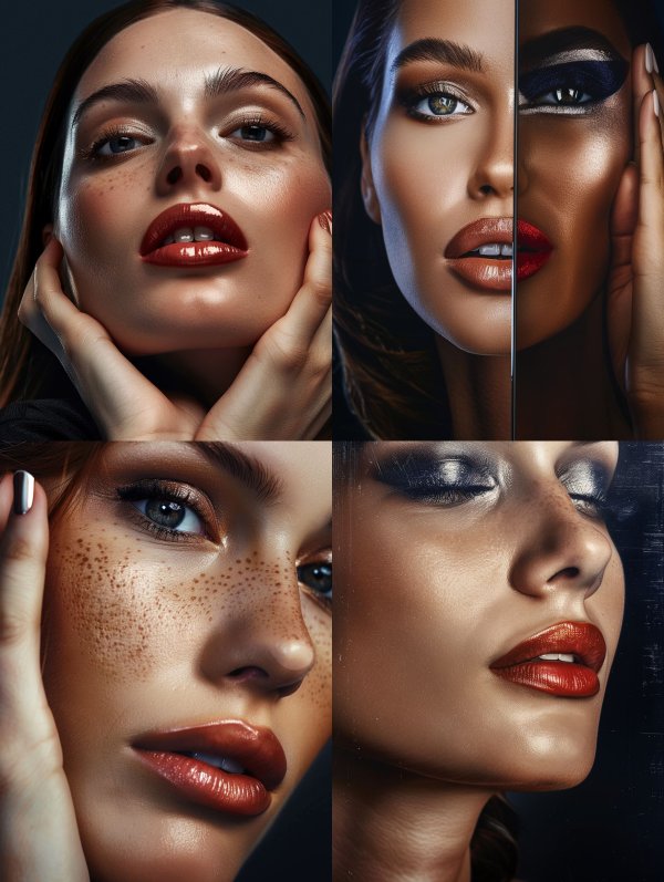 Luminous High Fashion Beauty Portraits