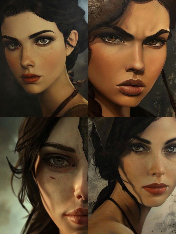 Ethereal Gaze of Dark Elegance