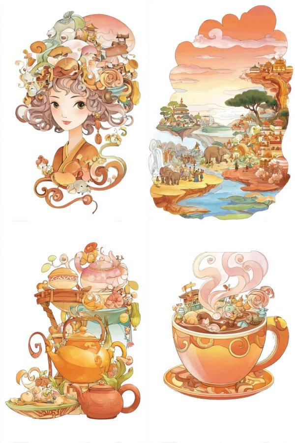 Whimsical Dreamscape Portrait