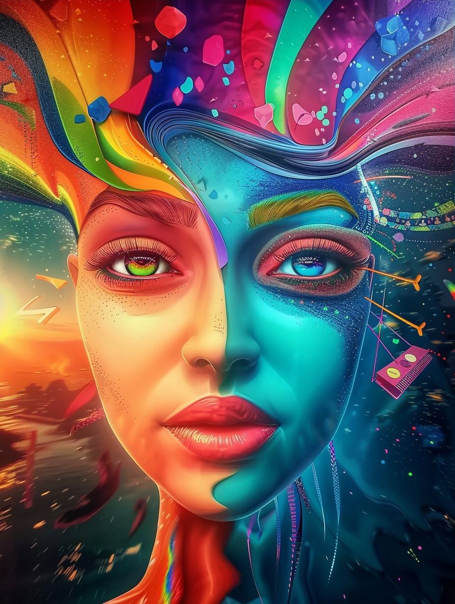 Celestial Azure Gaze