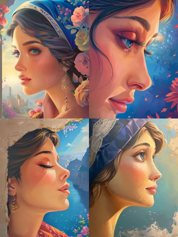 Azure Bloom Elegance