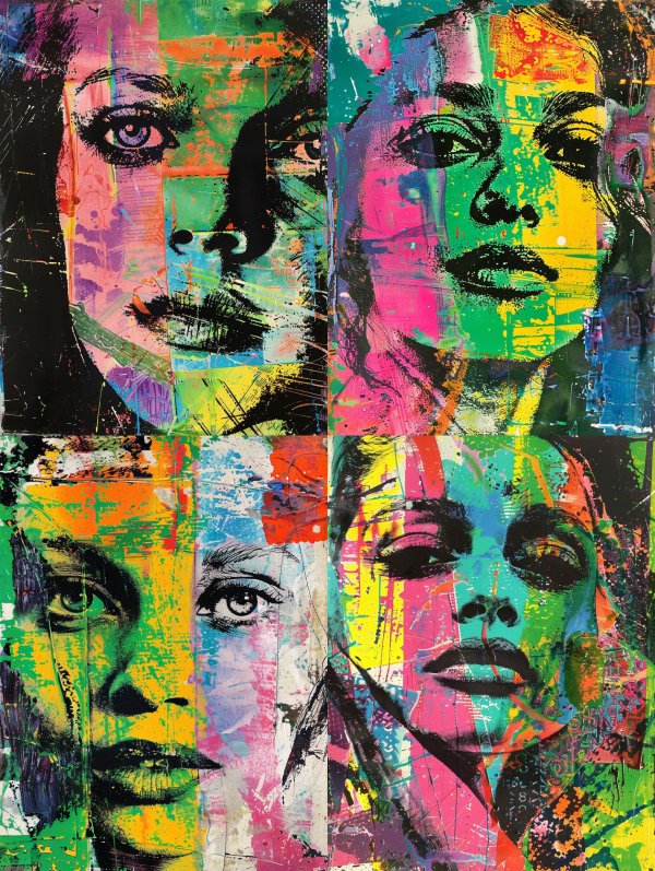Neon Grunge Portrait