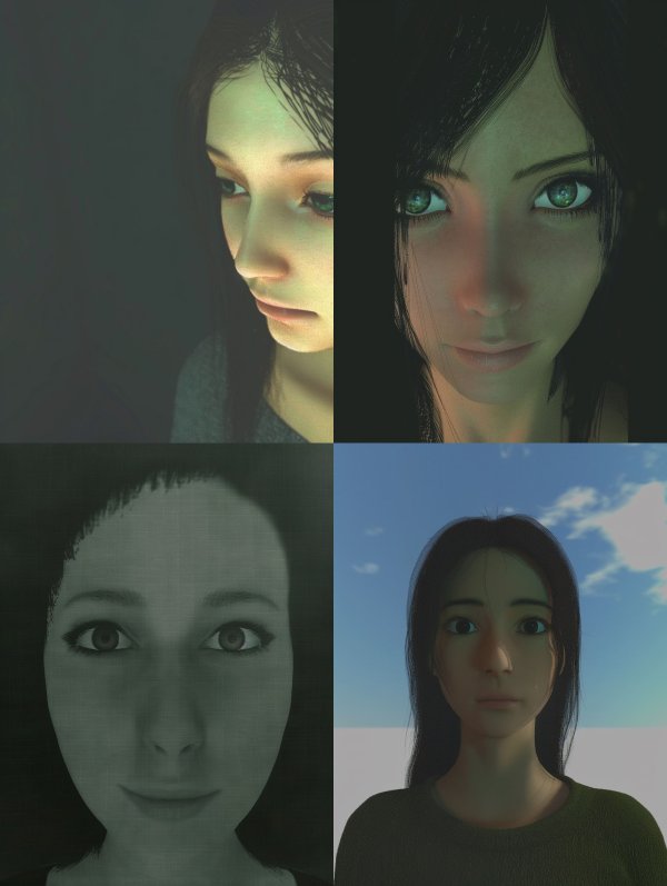 Ethereal Digital Gaze