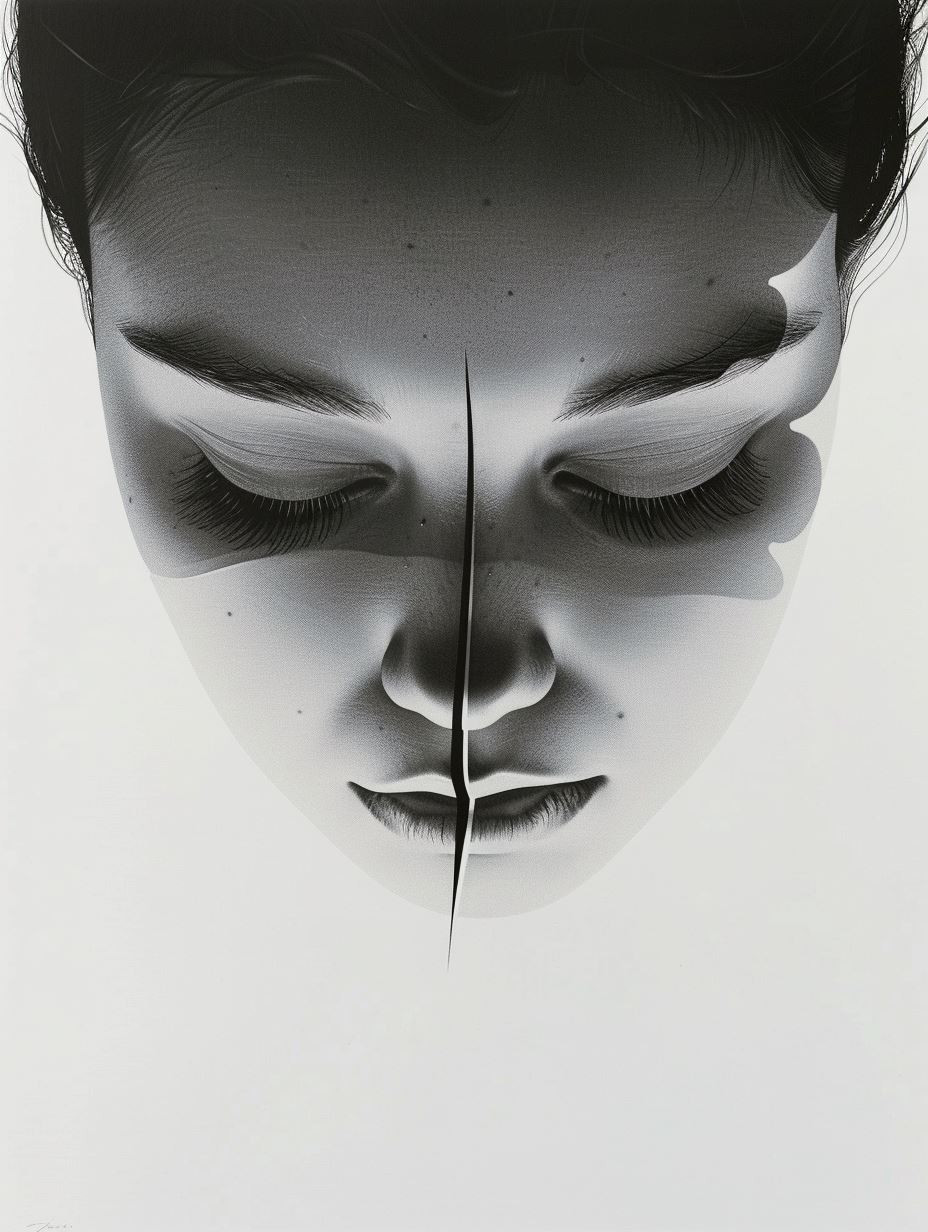 Ethereal Monochrome Portrait Study