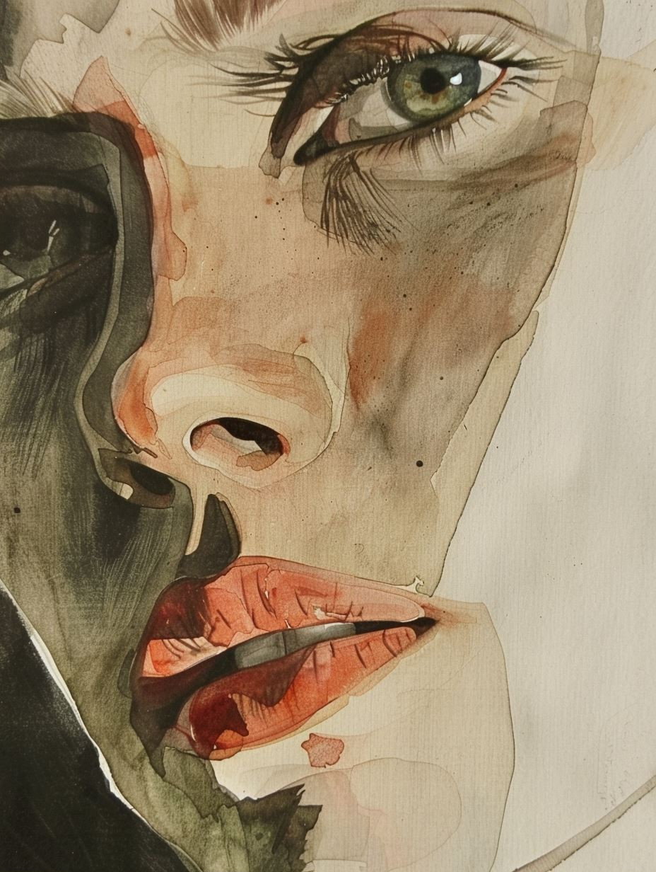 Ethereal Ink and Crimson Lips - Image 2