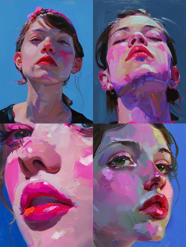Vibrant Prism Portrait