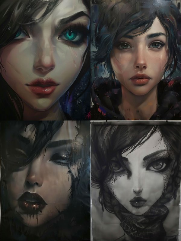 Melancholic Azure Gaze