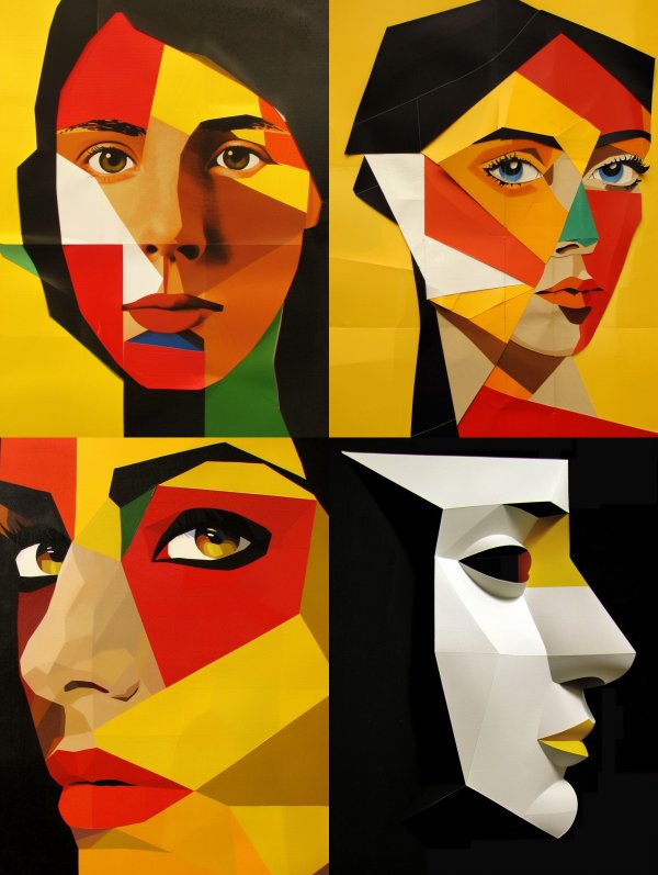 Geometric Prism Portrait