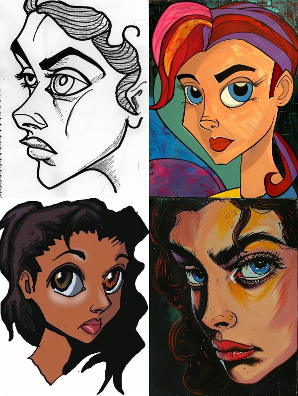 Bold Ink Portrait Study