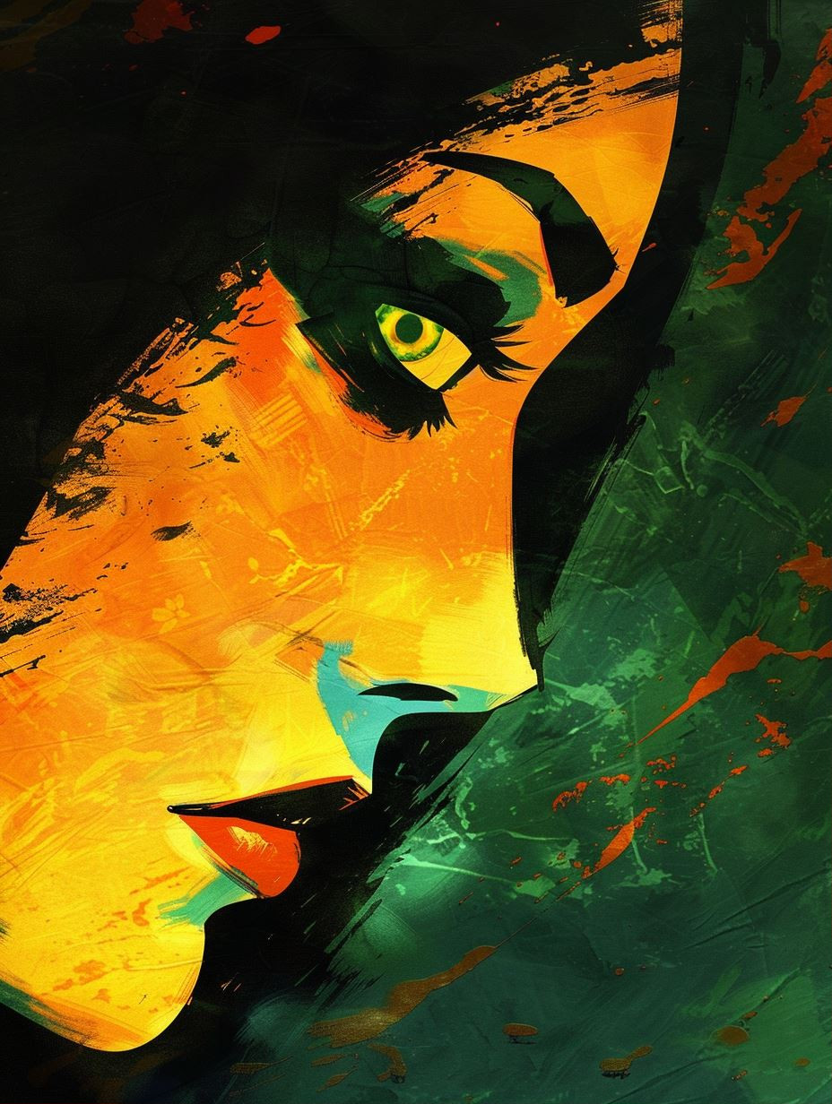 Chromatic Shadow Portrait