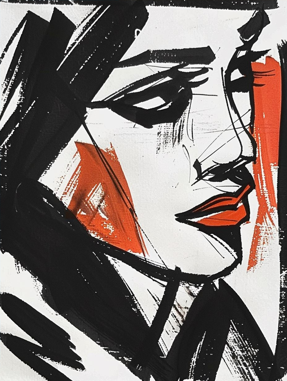 Abstract Expressionist Urban Portrait