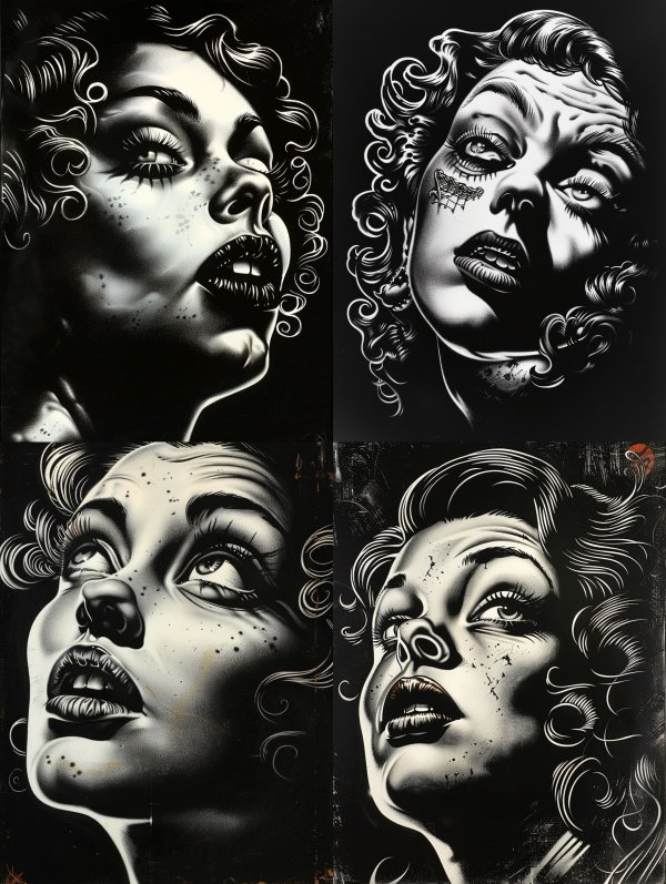 Noir Glamour in High Contrast