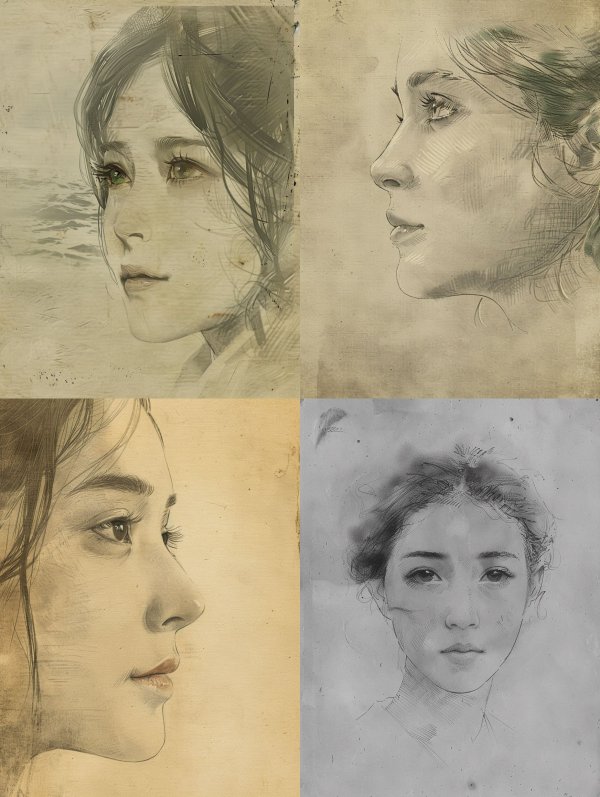 Ethereal Charcoal Portrait Study