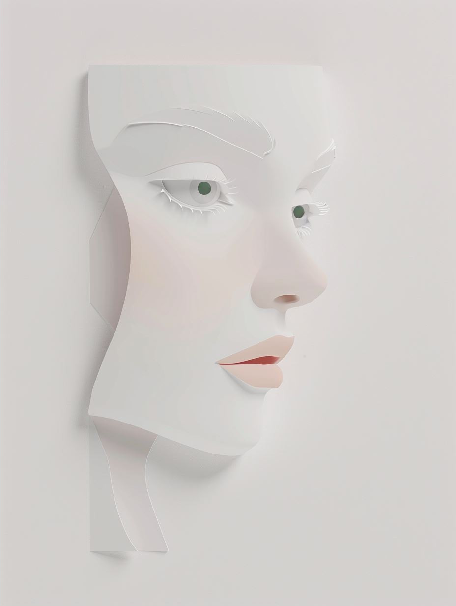 Fragmented Ethereal Portrait Study