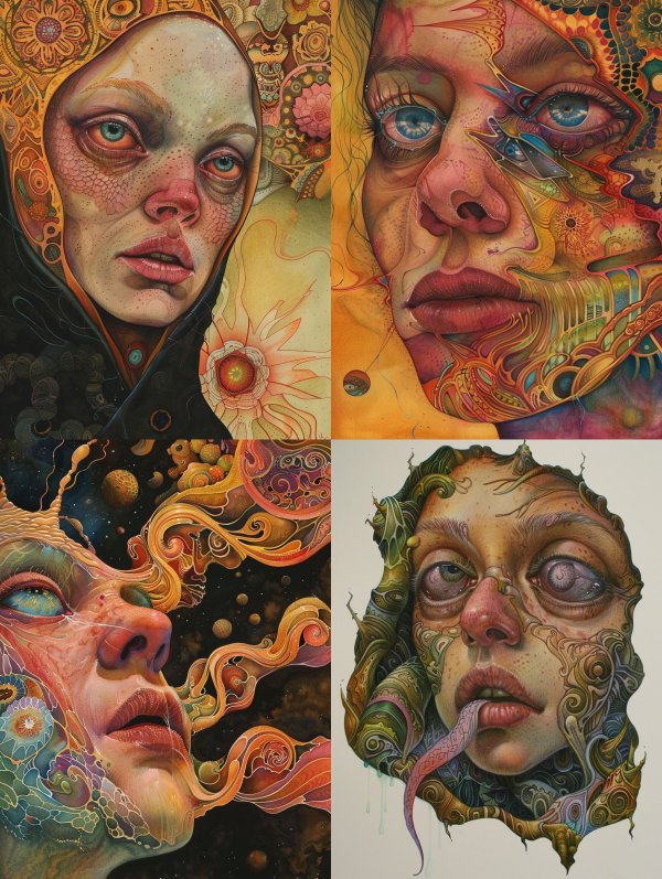 Surrealist Gaze of Ethereal Scales