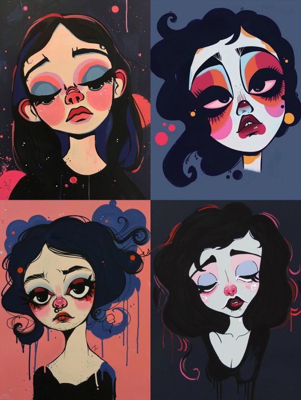 Moody Neon Pop Portrait