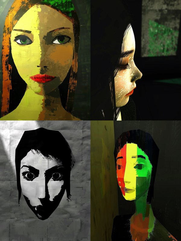 Abstract Prism Portrait