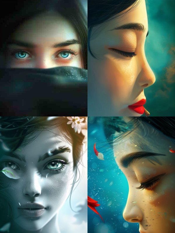Mystic Azure Gaze