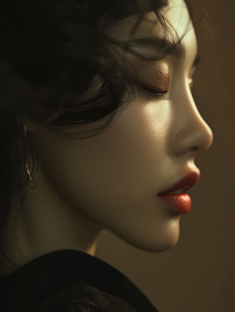 Ethereal Porcelain Beauty Portrait