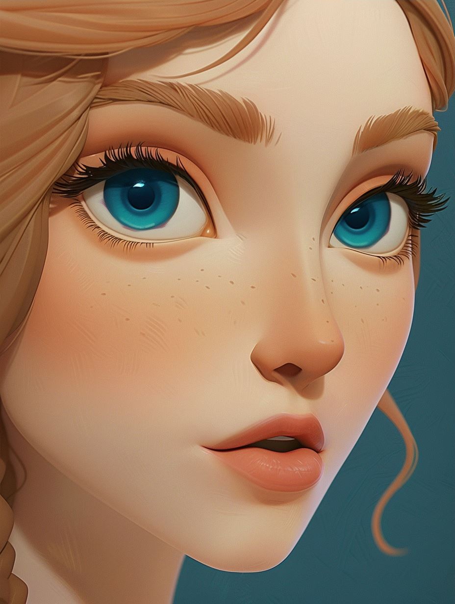 Ethereal Stylized Gaze