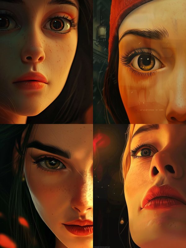 Amber Glow Portrait
