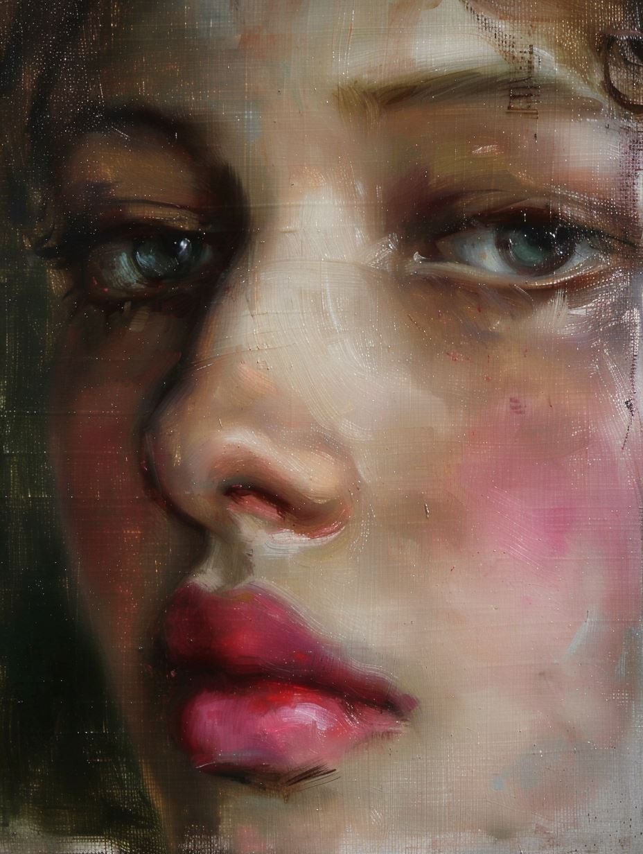Ethereal Oil Portrait Study