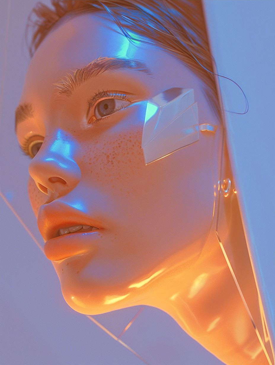 Ethereal Glow Through Plastic
