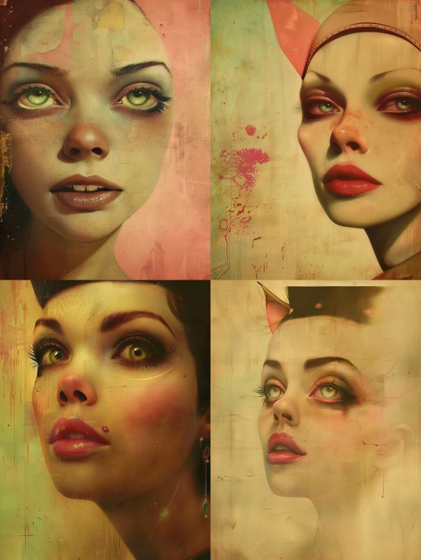 Weathered Ethereal Portrait Study