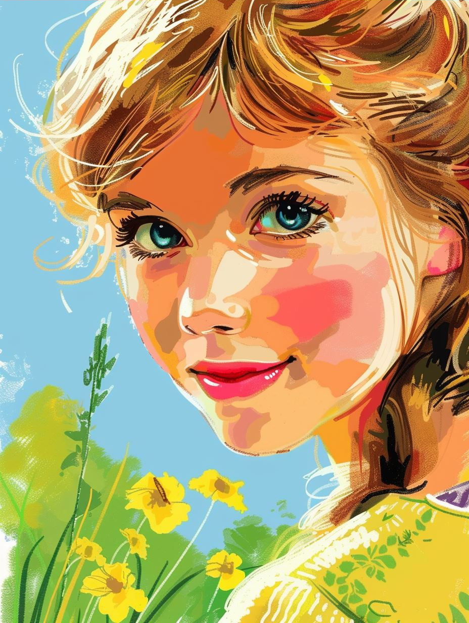 Vibrant Pop Art Portrait Study