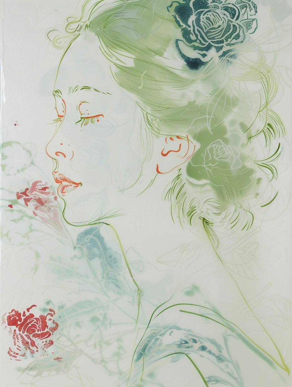 Ethereal Floral Dream Portrait