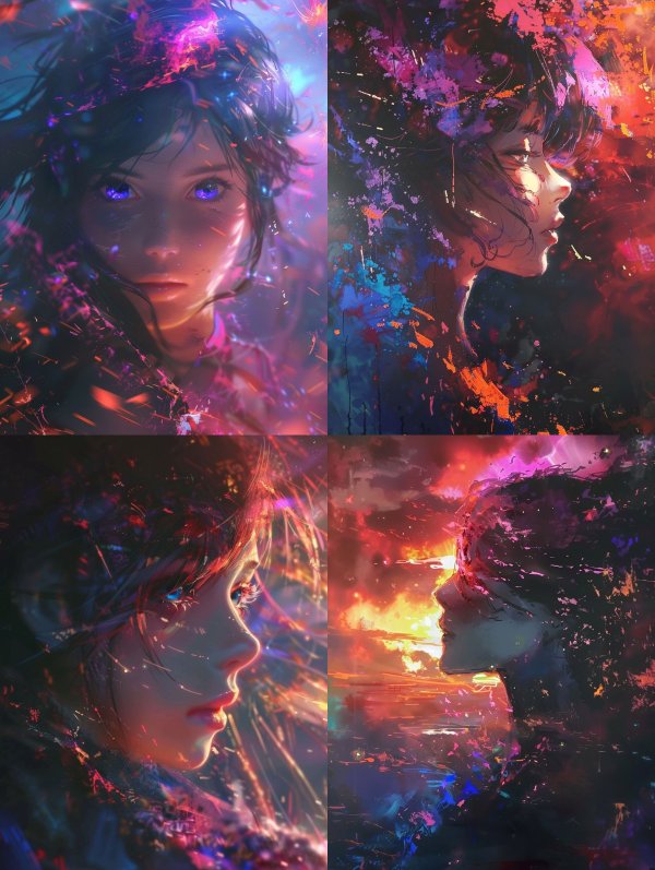 Ethereal Cosmic Nebula Portraits