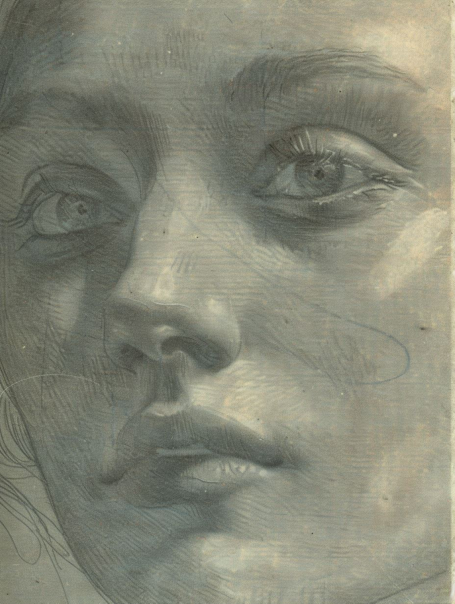Ethereal Charcoal Portrait Study