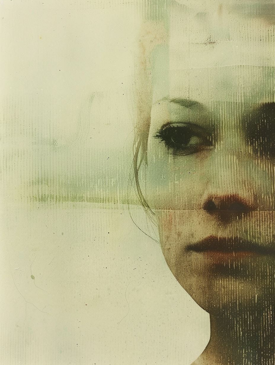 Vintage Textured Ethereal Portrait