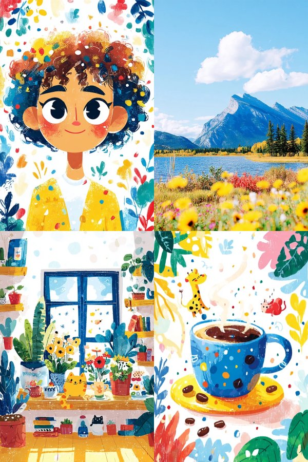 Vibrant Whimsy Portrait