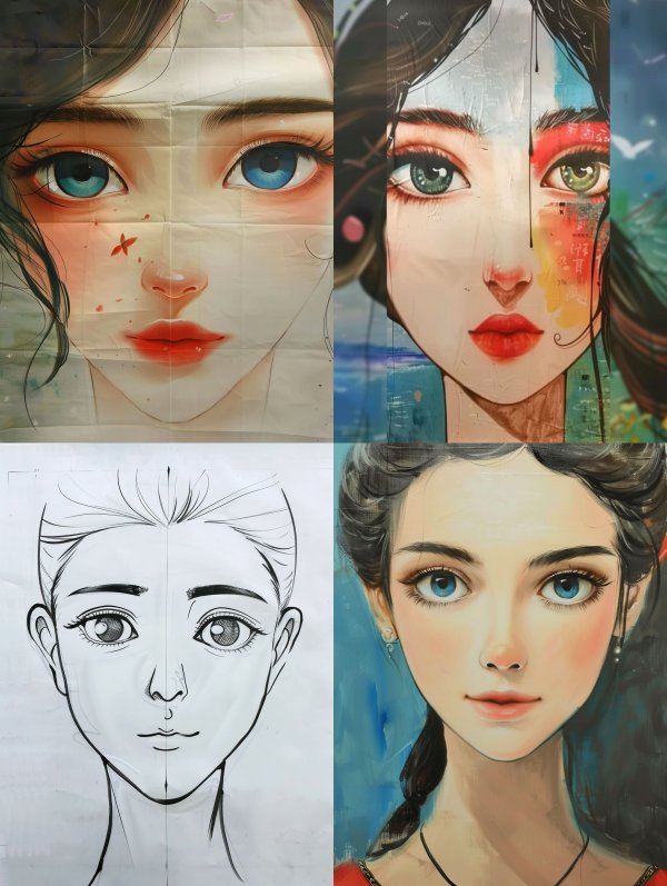 Ethereal Digital Portrait Studies
